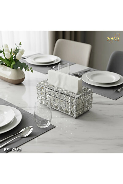 Hinora Crystal Stone Z Napkin Holder Stylish Decorative Model Napkin Holder 21X13X10Cm