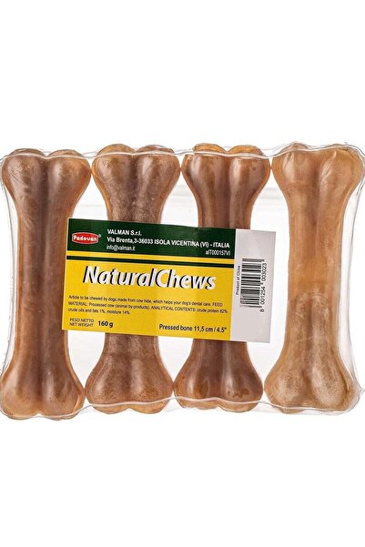 Padovan Natural Chews Bone, Pack of 4, 160 grams