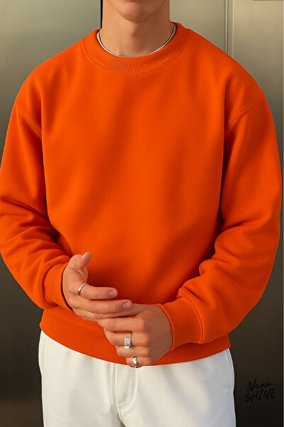 New Shine سويت شيرت بياقة دائرية غير مطبوع