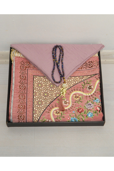 Bilenler Çeyizlik Hediyelik Seccade Eşarp Tesbih Set – Astarlı Seccade, Eşarp...