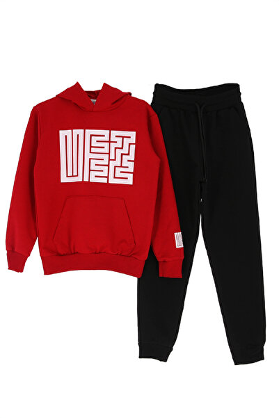 MODANINO Set pentru fete cu 2 fire Küfe, cu imagine de text K cu glugă, sus-j...