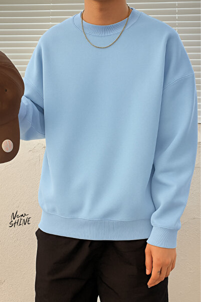 New Shine Світшот без принта з велосипедним коміром