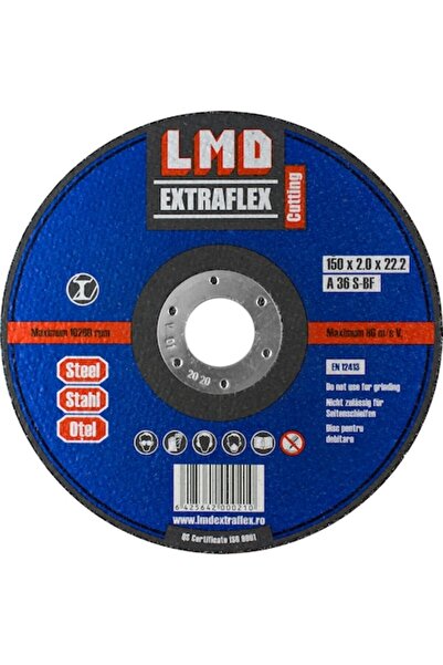 LMD EXTRAFLEX Abrasive cutting disc for metal, 150x2x22.2, 10 Pcs
