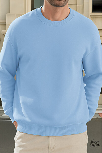 New Shine Unprinted Crew Neck dukserica