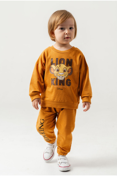Chicsy Baby Baby Boy the Lion King Printed Transitional Tracksuit Set