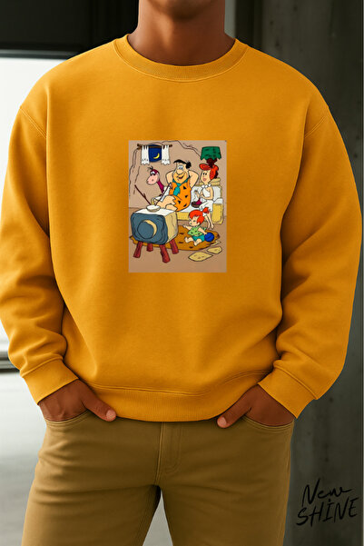 New Shine سترة بياقة دائرية من عائلة Çakmaktaş مطبوع