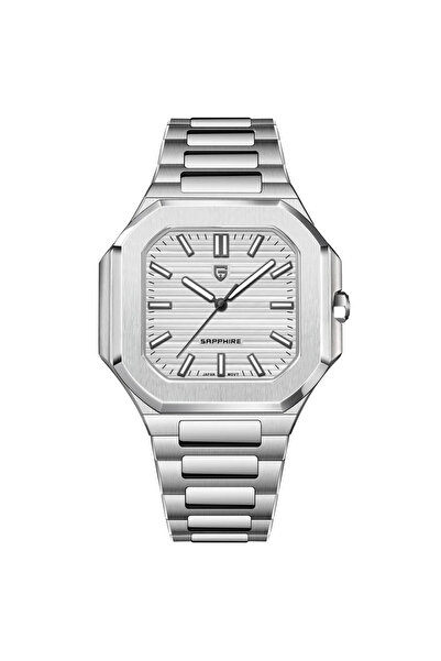 Pagani design Pagani Men's Watch YS019 Silver-White – Business Design, Multiple Functions, Luminous Display, 5ATM