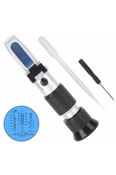 zola Διαθλασίμετρο για υγρά αυτοκινήτων, αντιψυκτικό, οξύ μπαταρίας και υγρό υαλοκαθαριστήρων, 15 cm