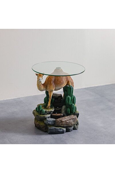 Danube Home نافورة الجمل 49.5×49.5×58 سم - نافورة مياه أنيقة للحديقة والفناء ...