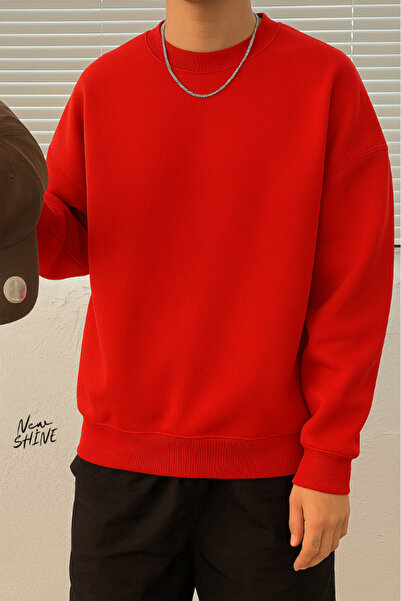 New Shine سويت شيرت بياقة دائرية غير مطبوع