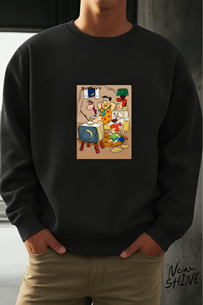 New Shine Φούτερ Çakmaktaş Ailesi με τύπωμα με λαιμόκοψη ποδηλατικού τύπου