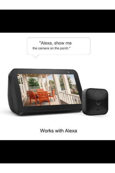 Blink 4 Camera Exterior Outdoor Sync Module 2,Wireless,HD,Movement Senzor,Nightvision,Alexa,Black