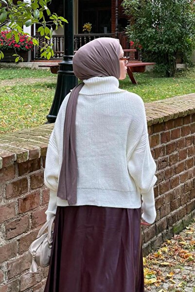 lamelif Zippered Knitwear Cardigan Cream