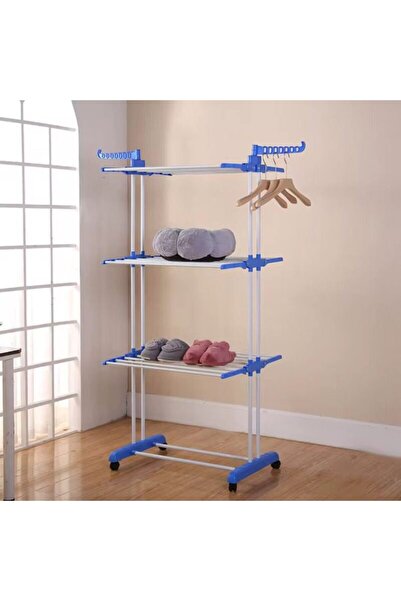 OEM Uscător de rufe mobil, pliabil vertical, cu suport pentru umerașe, înălțime 173 cm