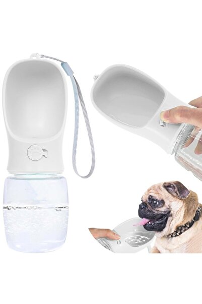 varioshop Sticlă de apă portabilă pentru animale de companie cu bol integrat,...