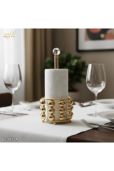 Hinora Bead Model Crystal Ball Metal Towel Napkin Holder 32X15X15Cm