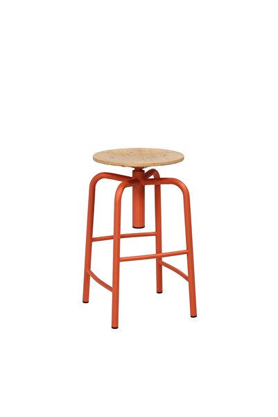 Madestr Tabu Ayarlanabilir Metal Ayaklı Renkli Tabure Ø35X65 – 77,5H cm