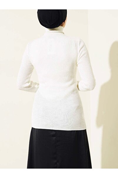 Cebel Hira Moda Unisex Turtleneck Ribbed Knit High Neck Sweater