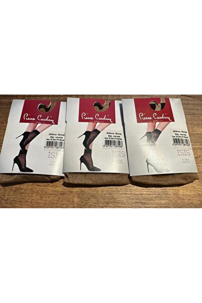 Pierre Cardin 3 Pack Semi-Shiny Thin Socks 15 Denier (Bronze)