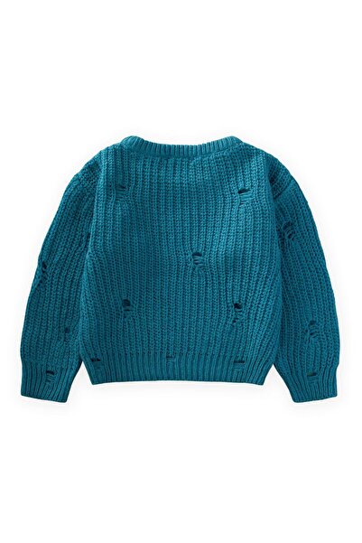 Cigit Thessaloniki Knitwear Sweater 2-8 Years Petrol