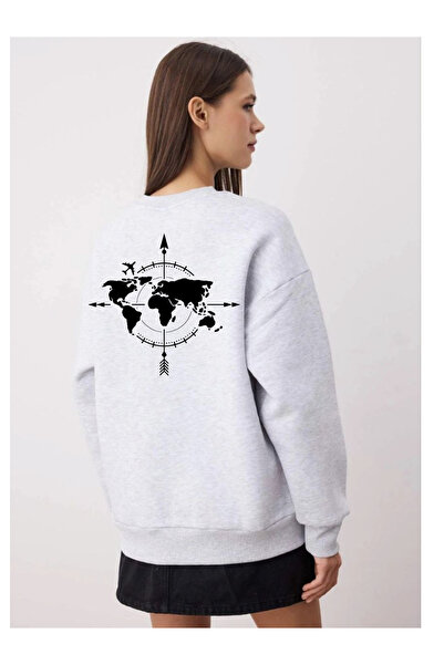 Tubinyoo Wonder Sırt Printed 3 Thread Crew Neck Sweatshirt