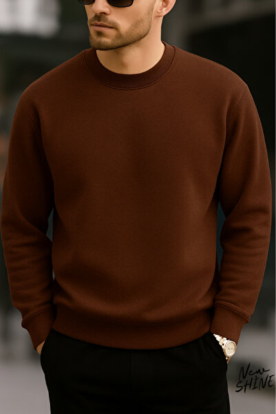 New Shine سويت شيرت بياقة دائرية غير مطبوع