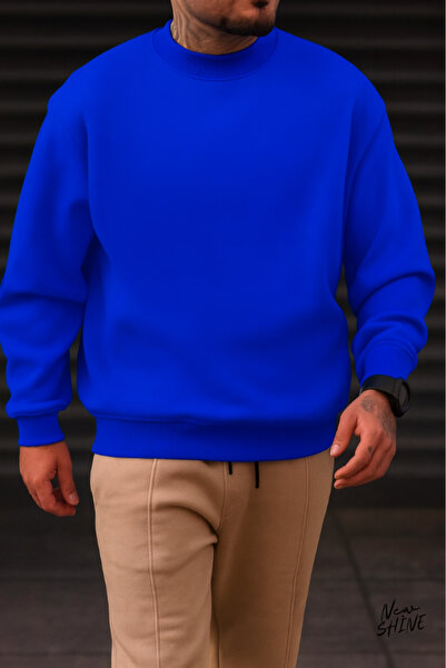 New Shine سويت شيرت بياقة دائرية غير مطبوع