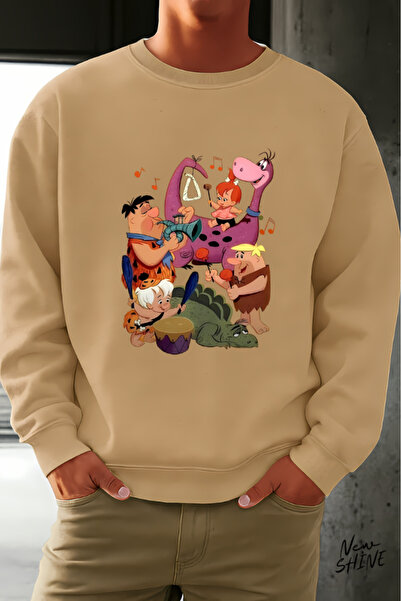 New Shine سترة بياقة دائرية من عائلة Çakmaktaş مطبوع