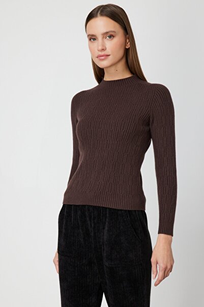 ON Πλεκτό πουλόβερ με μοτίβο με λαιμόκοψη