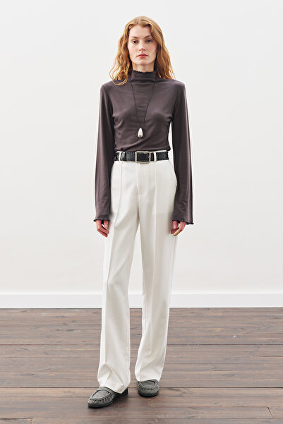 Manuka Fishing Collar Bluse Anthracite