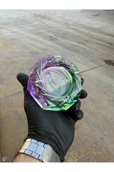 V3LAMADEİT NAILART DIAMOND ÇİVİLİ TASARIM KÜLLÜK (YEŞİL-MOR)