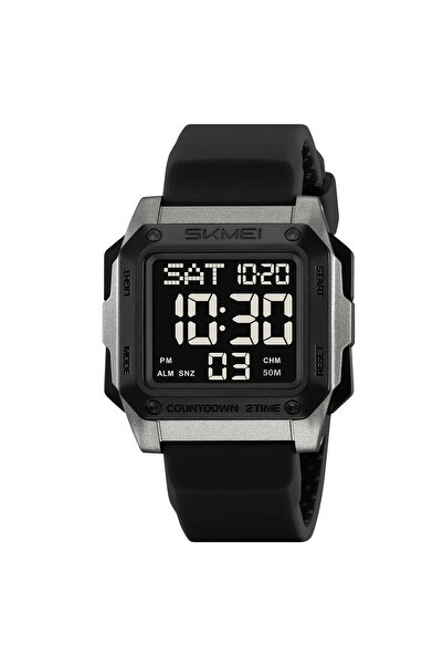 Skmei 2454 Titanium Men's Digital Watch – Multiple Functions, Army Design, Stopwatch, Alarm, 5ATM