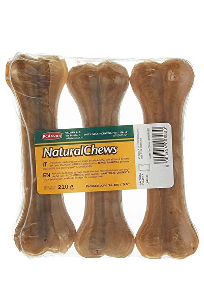 Padovan Natural Chews Bone [Weight - 210g, Count - 3, Size - 14cm]