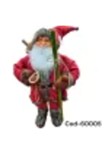 GLAMSI Decorative Singing Santa Claus 90 cm, Textile, Battery-operated