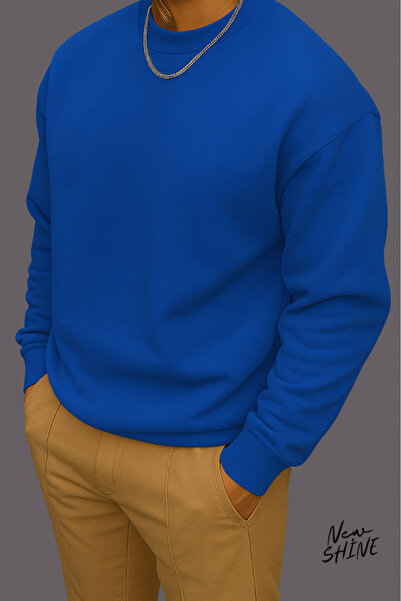 New Shine سويت شيرت بياقة دائرية غير مطبوع