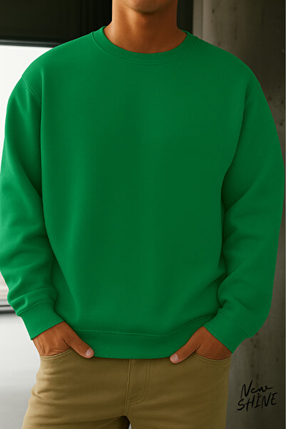 New Shine سويت شيرت بياقة دائرية غير مطبوع