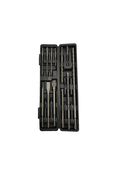 Silver Trusa dalti spirale burghie sds plus 12pcs