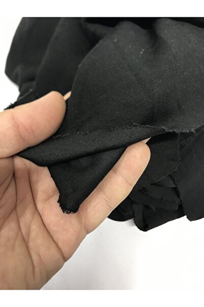 Yiğit Kumaş Ελαστικό ύφασμα από χτενισμένο πολυεστέρα, Μέγεθος 100x155 cm Μαύρο Χρώμα