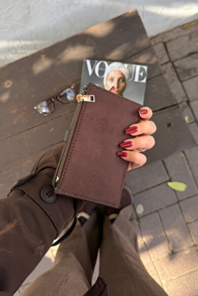 La La'Graccio Paris La'Graccio Paris Women's Day Suede Wallet Brown Suede