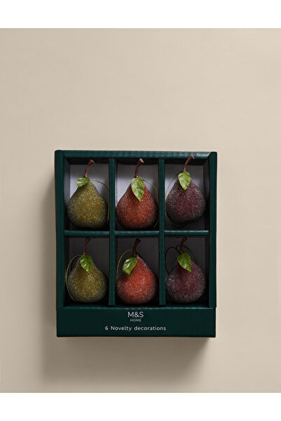 Marks & Spencer 6’lı Meyve Yılbaşı Ağaç Süsü