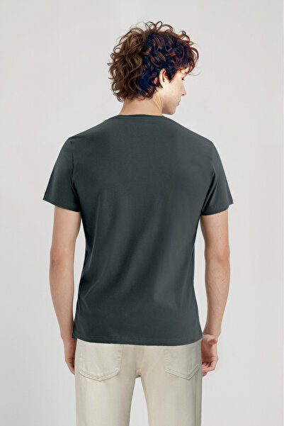 WESTMARK LONDON Blue Crew Neck Short Sleeve Men's T-Shirt William