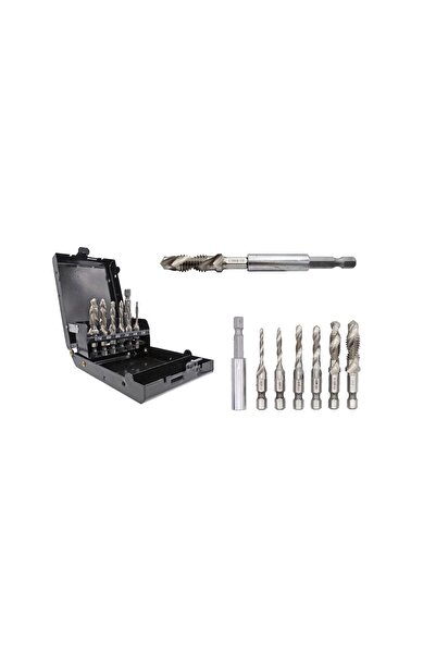 Silver Set burghe pentru filetare, 6 piese, M3, M4, M5, M6, M8, M10,