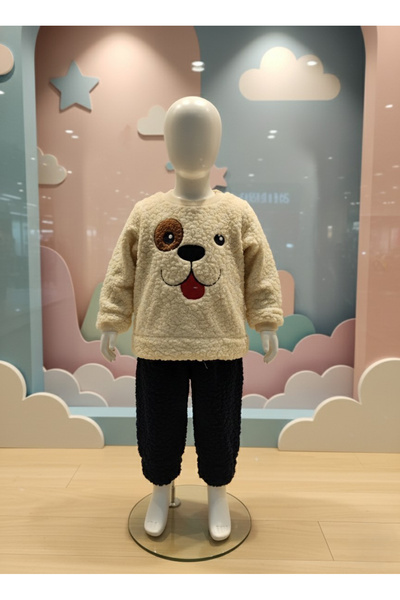 Jasminya Baby Welsoft Plush Dog Embroidered Double Set