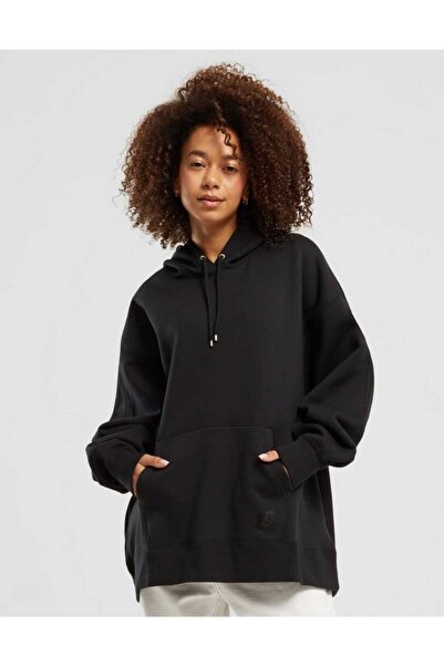 Nike Jordan Flight Fleece Pamuklu İçi Şardonlu Kadın Siyah Sweatshirt ! BOL KALIP ! (Blue Sportswear )