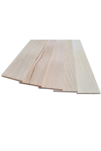 Woodart Set plăci din lemn masiv pentru gravat, sculptat, 45x6x0,3cm - SKU0021