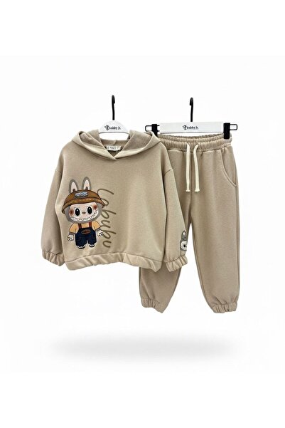 BOBBY JR KİDSWEAR Printed Hooded Children's Suit