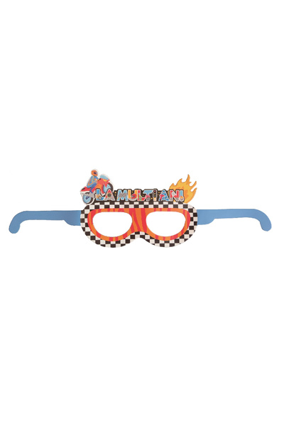 Mirific Party Set de 6 ochelari de petrecere multicolore, 40 cm, motocicletă,...