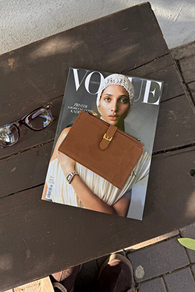 La La'Graccio Paris La'Graccio Paris Women's Day Suede Wallet Brown Suede