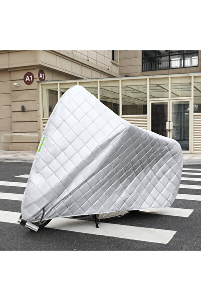 Trendy's Husă termoizolantă pentru motocicletă – argintie, matlasată, imperme...