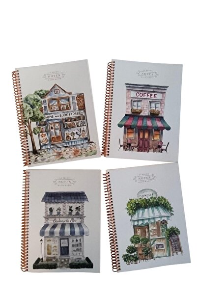 KESKİN COLOR Keskin 80 Sheets 16.5X22.5Cm Checkered Spiral Checkered Cardboard Cover